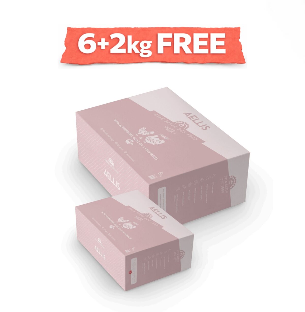 Aellis Oven Baked Chicken & Turkey 6kg + 2kg Πακέτο Προσφοράς