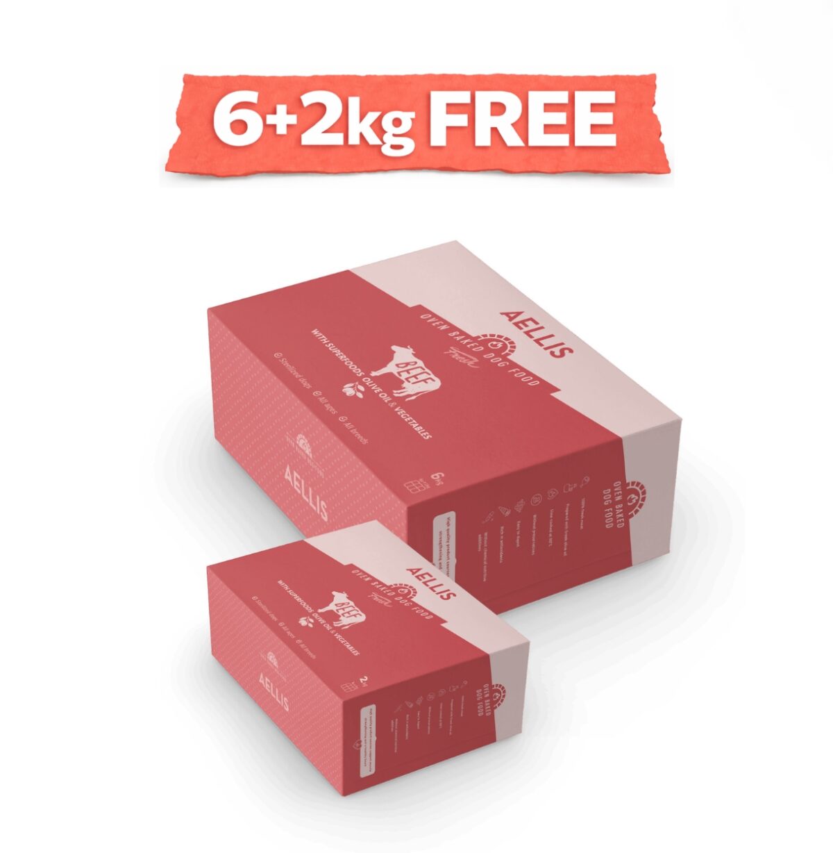 Aellis Oven Baked Beef 6kg + 2kg Πακέτο Προσφοράς